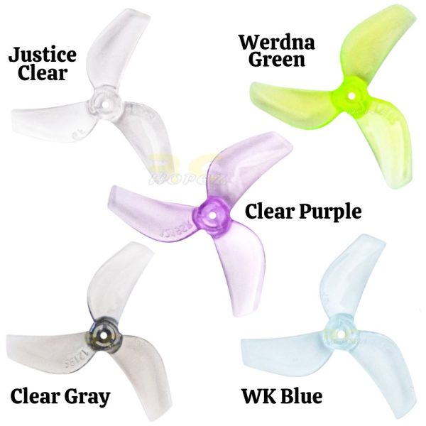 5a72016cc787837d9fb0167432b39f00.jpeg Gemfan 1219S 1.2×1.9×3 31mm 1.0mm Hole 3-blade Propeller (4 pairs/8pcs) Gem1219S
