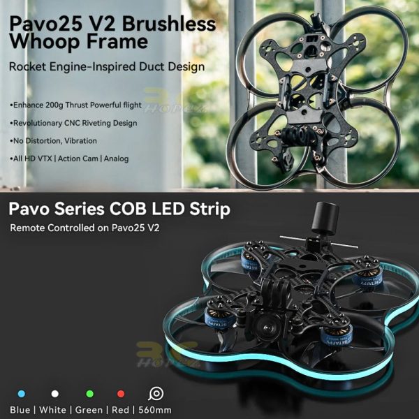 66c6c525ceccdb4ca84b745c35f0730e.jpeg BetaFPV 112mm Brushless Whoop Frame Kit For Pavo25 V2 Brushless BT-Pavo25