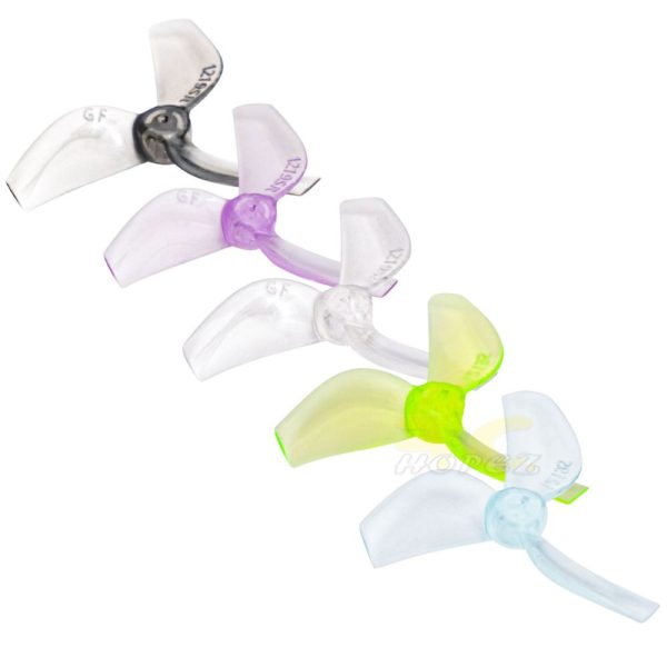 bc456039e22ecd5139a0a23a3329baa2.jpeg Gemfan 1219S 1.2×1.9×3 31mm 1.0mm Hole 3-blade Propeller (4 pairs/8pcs) Gem1219S
