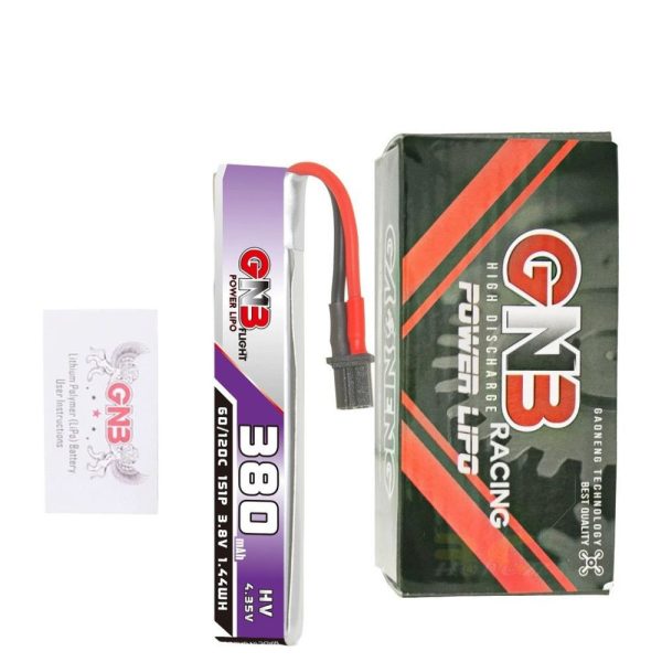 e7afad149218c67cdcfbaf56f7924b16.jpeg Gaoneng GNB 3.8HV 380mAh 60C 1S Lipo Battery with A30 Connector GNB380/60-1SA