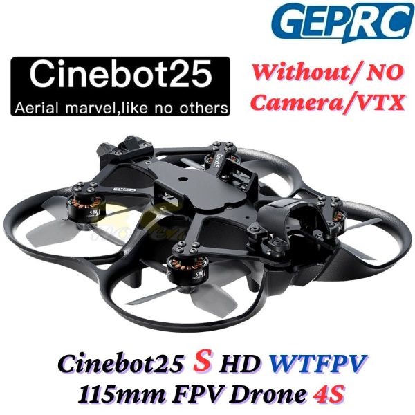 GEPRC Cinebot25 S WTFPV (Without Camera/VTX) 115mm 2.5Inch 4S FPV Drone GEP25S-WTFPV