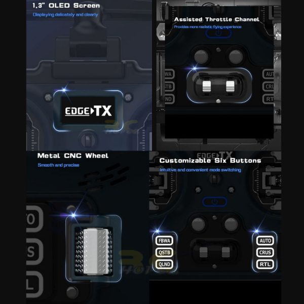 Jumper T20 T-20 T20S T-20S V2 ELRS 2.4GHz Hall/RDC90 Sensor Gimbals OLED Screen Max 1000mW EdgeTX Remote Control Mode 2