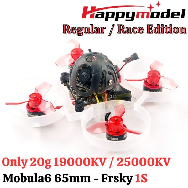 44f937c76556701d4a10a700502192a3.jpeg Happymodel Mobula6 20g 65mm Crazybee F4 Lite 1S Whoop BNF w/Runcam Nano 3 Cam Regular 19000KV / Race 25000KV Frsky HP006