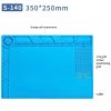 Silicone Pad S140/150/160/170/A500 Soldering Magnetic Heat-Resistant Station Mat for Soldering Repair Station BG-Pad