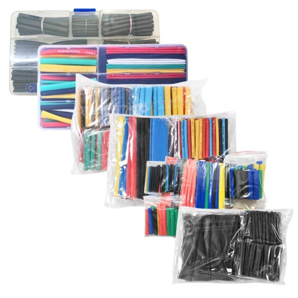 Multi Color Heat Shrink Tube Insulation Sleeving Wrap (127/128/140/164/328/530/560/580/750/780/800Pcs)Optional BG-Tube-A