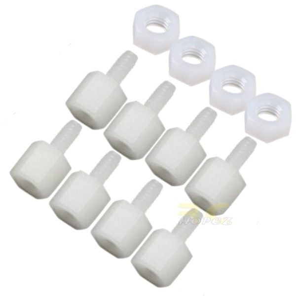 M2*5+6 Nylon Plastic Standoff And Nuts XJ122N
