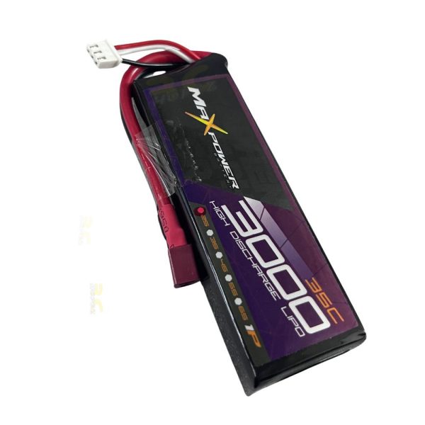 c158bce3c21dfbd6e870e87141a2fc76.jpeg Maxpower Graphene Lipo 3000mAh 2S 7.4V 35C MP3035-2G