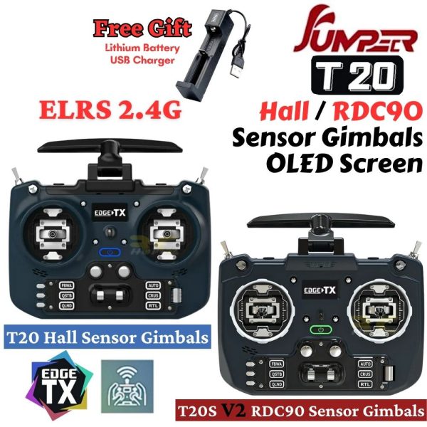 Jumper T20 T-20 T20S T-20S V2 ELRS 2.4GHz Hall/RDC90 Sensor