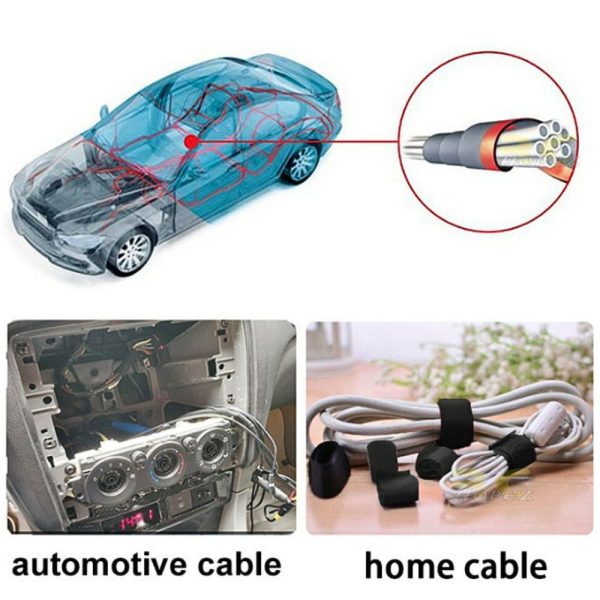 15m Heat-resistant Adhesive Cloth Automotive Wiring Harness Wire Tape Car Heat Sound Isolation Soundproof For RC BG-Tape