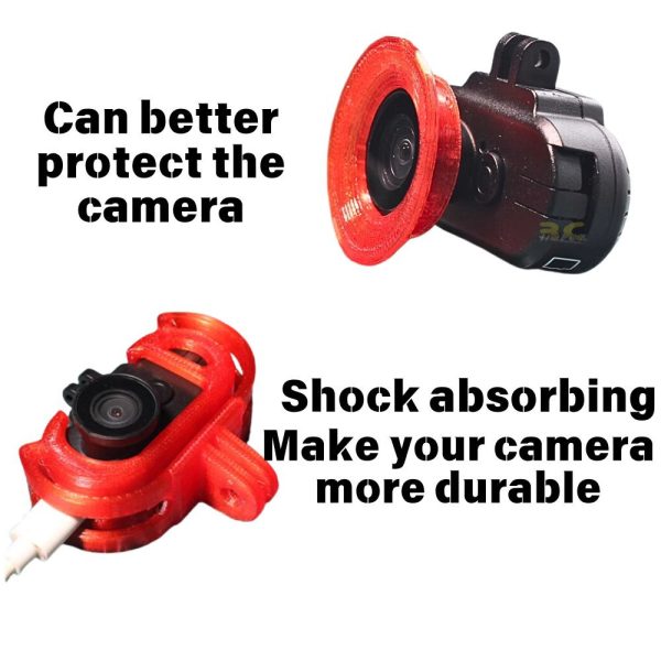3D Printed TPU Hawkeye 4K Thumb Horizontal & Vertical Anti Jello Gopro Mount M3 M5 For FPV Racing Drone (Optional) XJ559