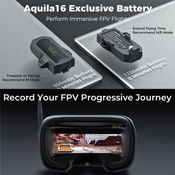 BetaFPV Aquila16 1S FPV Kit Brushless Version with LiteRadio 2 SE TX+VR03 Goggles+2Pcs 1100Mah Battery RTF BT-Aquila16