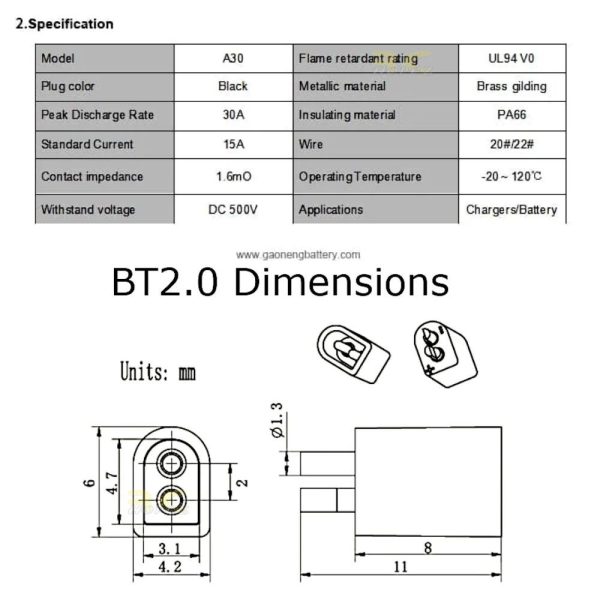 4b15fb28ae7bdede2d1177763b062044.jpeg A30 converter to PH2.0 Connectors Gaoneng GNB A30 for FPV Whoops Quads Batteries GNB-A30