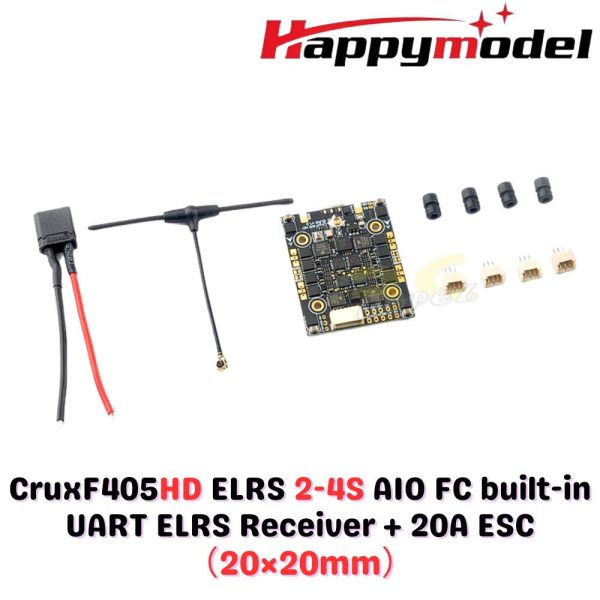 6f6f646ed144a3bdae1095feb2ed0f92.jpeg Happymodel CruxF405HD ELRS 2-4S 3in1 AIO FC 20×20mm built-in UART ELRS RX and 20A ESC for Toothpick Drone HP-CruxF405