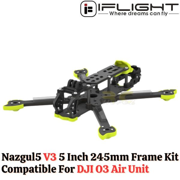 7d41a093611ef8bb56fac5e0a3e374d8.jpeg iFlight Nazgul5 V3 5 Inch 245mm Carbon Fiber FPV Freestyle Frame Kit Compatible For DJI O3 Air Unit MX3614