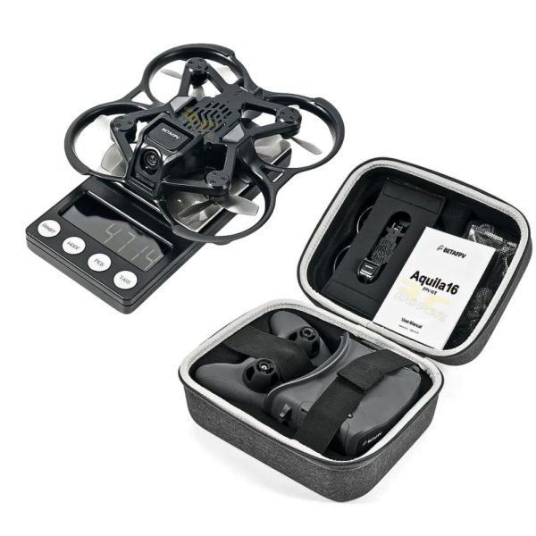BetaFPV Aquila16 1S FPV Kit Brushless Version with LiteRadio 2 SE TX+VR03 Goggles+2Pcs 1100Mah Battery RTF BT-Aquila16