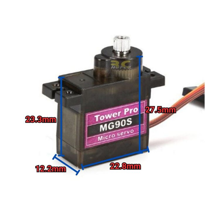 PowerHD WH20KG waterproof 20kg servo met metalen tandwielen