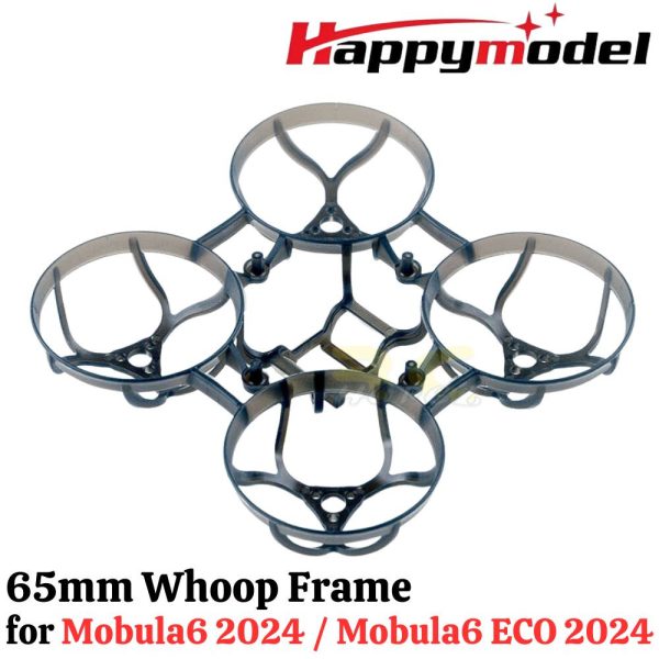69ead95e12d773c4ca5b81ef9c618f6e.jpeg Happymodel Mobula6 2024 Mobula6 ECO 2024 65mm Brushless Whoop Frame Kit Black/White HP-M6