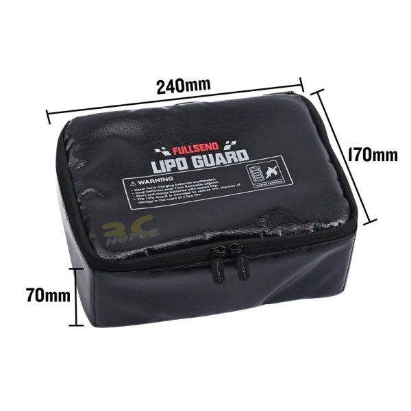 bcf96c2366bb04f86806c056319674b6.jpeg iFlight Lipo Safe Bag Double Zipper FireProof ExplosionProof for Lipo Battery Charge and Storage L240xH70xW170mm MX-Bag