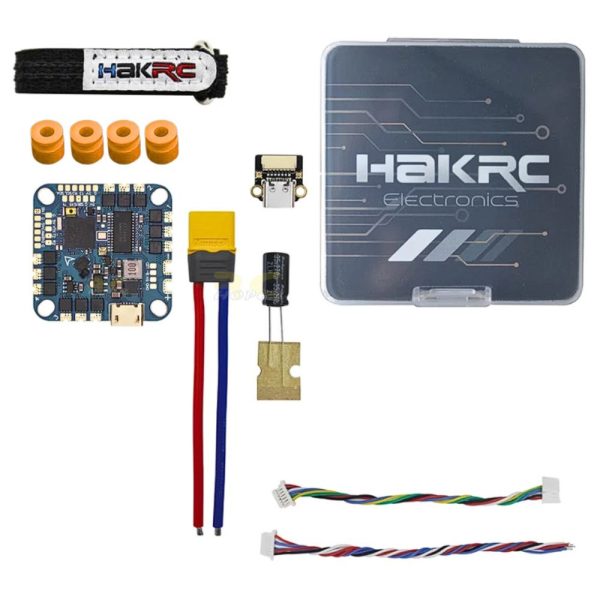 HAKRC F4126 F411 AIO 25.5-26.5mm OSD Barometer Current Sensor 20A 2-4S  for Reptile Cloud 149 V2/40A 2-6S for FPV Drone