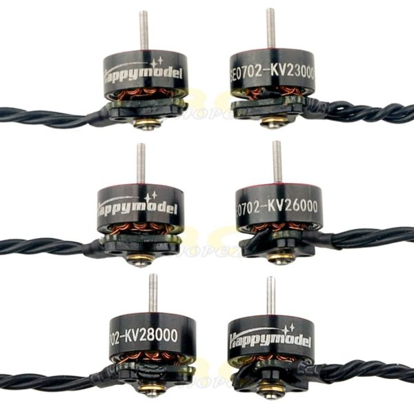 Happymodel SE0702 23000/26000/28000KV 1S 1.0mm Shalf Brushless Motor for Mobula6 ELRS/Mobeetle6/Mobula6 2024 ELRS SE0702
