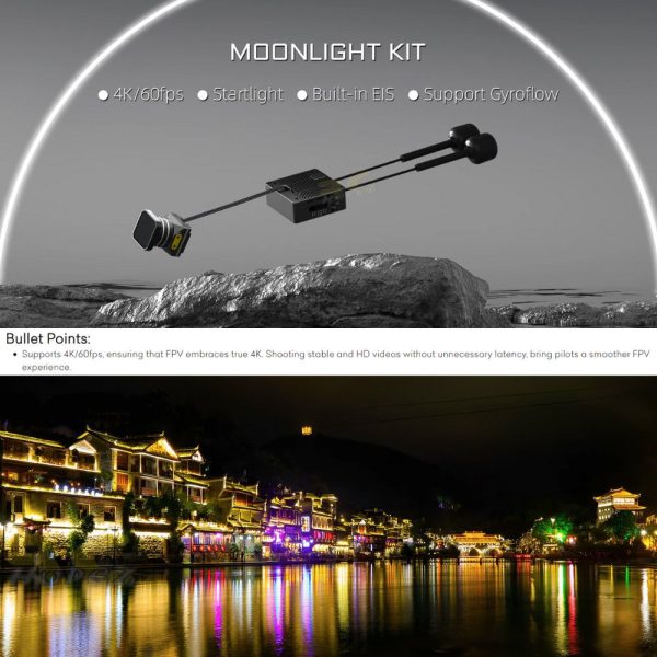3ed409b0d948d6a95967be16a6002e22.jpeg Walksnail Moonlight Kit Supports 4k/60fps & Gyroflow Built-in EIS Dual Antennas 7.4V-25.2V for RC Drone WN-Moonlight Kit