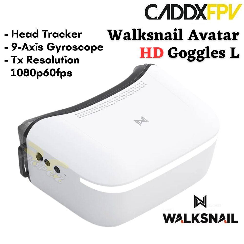 Walksnail Avatar HD Goggles L 1080P 9-Axis Gyroscope Support Head Tracker  for FPV Car Drone Airplane WN02-FP004  RC HOPEZ