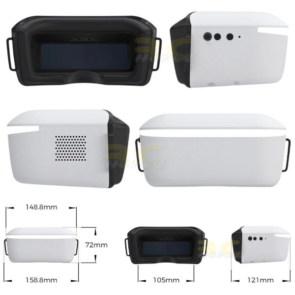 bcbb92e309fe1cfa89de9492d863f412.jpeg Walksnail Avatar HD Goggles L 1080P 9-Axis Gyroscope Support Head Tracker for FPV Car Drone Airplane WN02-FP004