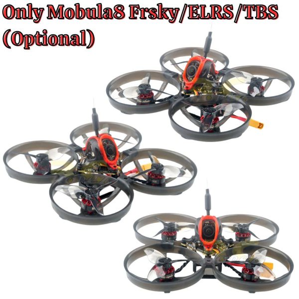 Happymodel Mobula8 85mm 1-2S X12 V3.0 5-IN-1 AIO Whoop +RadioMaster Pocket/Jumper T Lite V2/T-Pro V2 BNF ELRS/Frsky/TBS