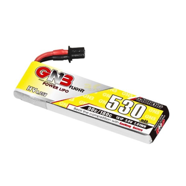 Gaoneng GNB 3.8HV 530mAh 90C 1S Lipo Battery with A30 Connector (compatible with BT2.0 connector) GNB530/90-1SA