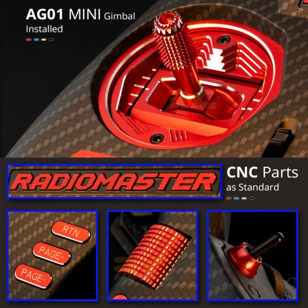 RadioMaster Zorro Max Edition AG01 Mini Hall Gimbals JP4IN1 Multi-protocol Radio Transmitter (Mode 2 Left ) TXN-ZorroMax
