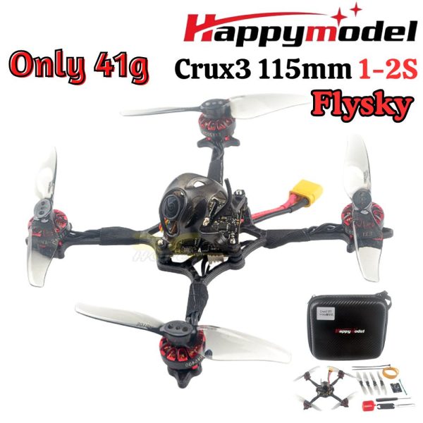 083008c843c9c46c344cabf24dc25ec9.jpeg Happymodel Crux3 115mm 1-2S CrazybeeX V2.2 4In1 AIO w/Caddx ANT 1200tvl 3 Inch Toothpick FPV Racing Drone Crux3-Flysky