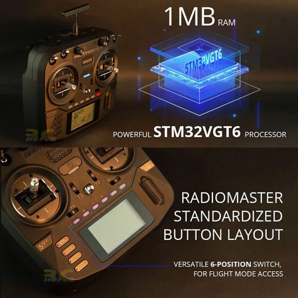 Radiomaster Boxer 2.4GHz 16CH Hall Gimbals 4IN1/ELRS/CC2500 EdgeTX Radio Transmitter (Mode 2 Left) TXN-Boxer