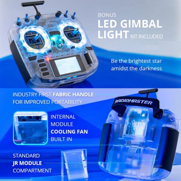Radiomaster Boxer Transparent 2.4GHz 16CH Hall Gimbals ELRS EdgeTX Radio Transmitter (Mode 2 Left)  TXN-Boxer TR