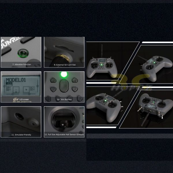Jumper T-Lite V2 16CH Hall Sensor Gimbals ELRS/JP4IN1 Multi-Protocol RF System EdgeTX (Mode 2 Left) T-Lite-V2N