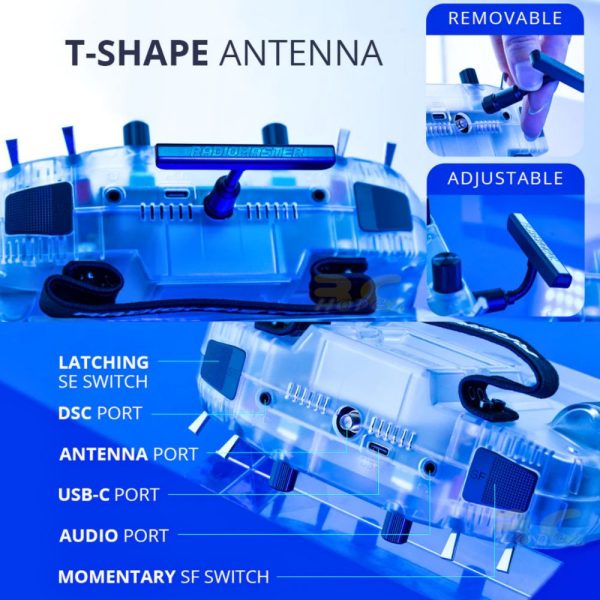 Radiomaster Boxer Transparent 2.4GHz 16CH Hall Gimbals ELRS EdgeTX Radio Transmitter (Mode 2 Left)  TXN-Boxer TR