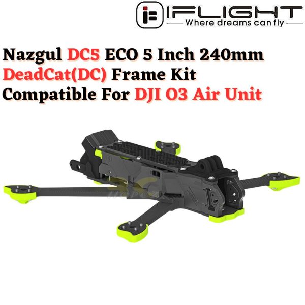 95a5fb457c46636bde12ba8624d7d0f0.jpeg iFlight Nazgul DC5 ECO 5 Inch 240mm DeadCat(DC) FPV Freestyle Frame Kit Compatible For DJI O3 Air Unit MX5861