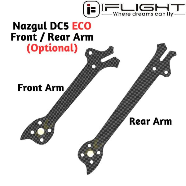 c12388341dec70ad149d0f8f498d4f9b.jpeg iFlight Nazgul DC5 ECO Replacement Part 5mm Front/Rear Arm (Optional) MX5825-Arm