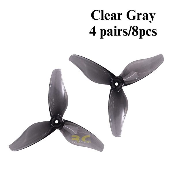 Gemfan Hurricane 2023S 3-Blade 2Inch 1.5mm Single Hole Propeller for Happymodel Mobula8 ELRS (4 Pairs/8Pcs) Gem2023S-1.5