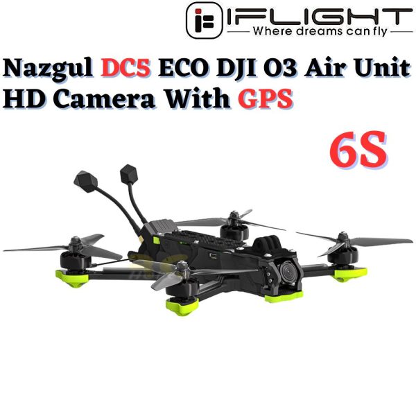 iFlight Nazgul DC5 ECO HD DJI O3 Air Unit 240mm 6S 5 Inch FPV Racing Drone With GPS MX6160