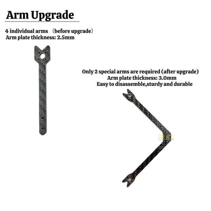 DarwinFPV Darwin Baby Ape V2 Frame 3 Inch FPV Frame Kit / Arm DW-Frame ...