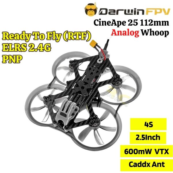 aa6b24d144d8f96e47f516cc6eda90f9.jpeg DarwinFPV CineApe 25 4S 2.5Inch Analog Whoop RTF Ready To Fly+Radiomaster Pocket/Jumper Bumblebee ELRS2.4G DW-CineApe25