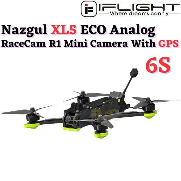 iFlight Nazgul XL5 ECO Analog 245mm 6S 5 Inch FPV Racing Drone With RaceCam R1 Mini Camera With GPS MX6155