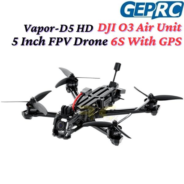 b27396abb5830ad1190edb6cd8fecd4a.jpeg GEPRC Vapor-D5 HD 5 Inch 6S w/ DJI O3 Air Unit F722 V2 FC With GPS High-performance Freestyle Drone GEP-Vapor-D5O3