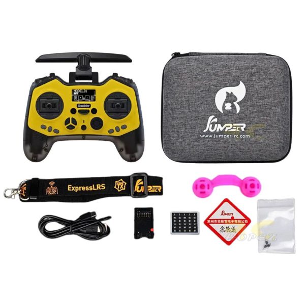 Jumper Bumblebee ELRS 2.4GHz Built-in 1000mW Hall Sensor Gimbals ExpressLRS OLED Screen EdgeTX Remote Controller Mode 2