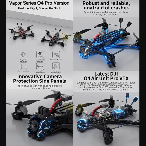 GEPRC Vapor-D5 HD DJI O4 Air Unit PRO With GPS 6S 5 Inch Freestyle Racing FPV Drone GEP-Vapor-D5O4