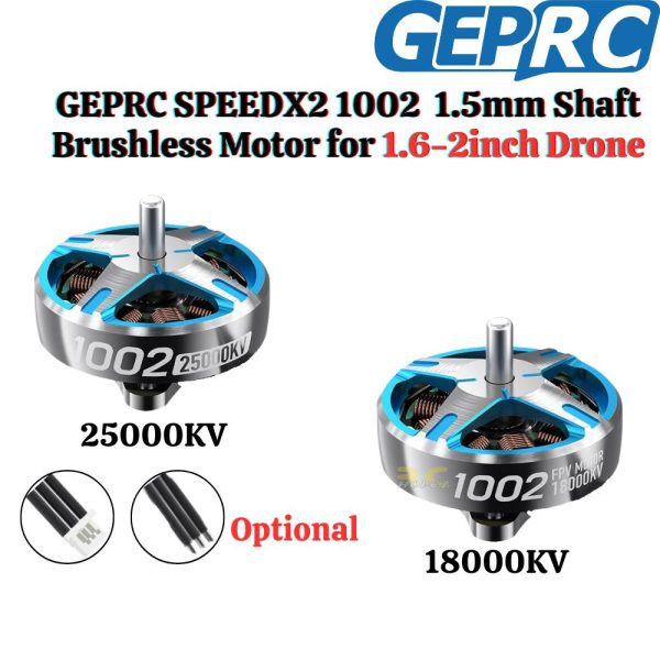 3a5f0cfbf00463096a367dbc55cf8819.jpeg GEPRC SPEEDX2 1002 18000/25000KV 1-2S 1.0mm Shaft Brushless Motor for 1.6-2inch RC Drone GR1002
