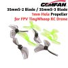 3e7a9fd1c8a532e9a8f9b01bfe10b0de.jpeg Gemfan 35mmS-2 Blade / 35mmS-3 Blade 1mm Hole Propeller for FPV TinyWhoop RC Drone 0802 Motor (4 Pairs/8Pcs) Gem35S