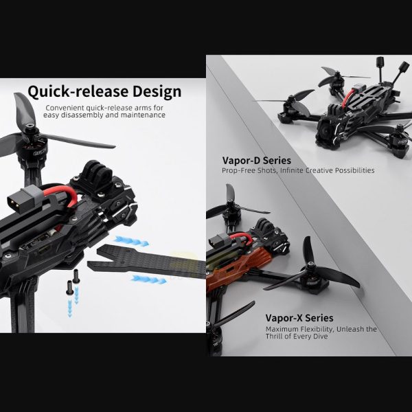 GEPRC Vapor-D5 HD DJI O4 Air Unit PRO With GPS 6S 5 Inch Freestyle Racing FPV Drone GEP-Vapor-D5O4