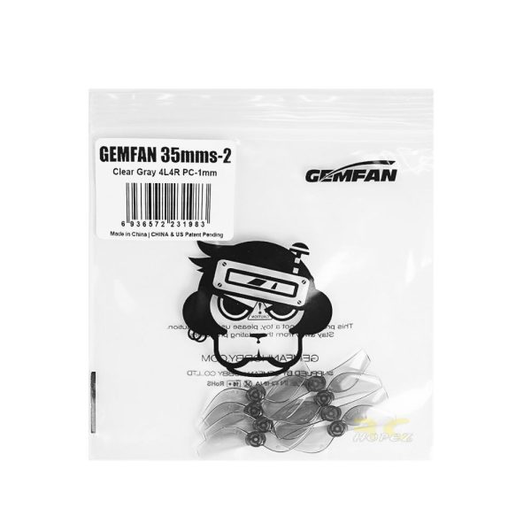 636e54c3300b2dbdb8b2d399ae1c914d.jpeg Gemfan 35mmS-2 Blade / 35mmS-3 Blade 1mm Hole Propeller for FPV TinyWhoop RC Drone 0802 Motor (4 Pairs/8Pcs) Gem35S