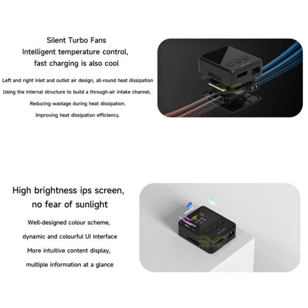 6696d13d5d4ab4238a2adbacde8ea5b7.jpeg ISDT 608PD 240W 10A Smart Digital Lipo Charger XT60 USB Type C Input For 1-6S Battery + Free XT60 to XT30 ISDT-608PDN